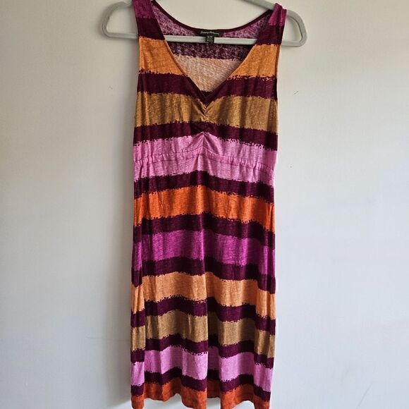 Tommy Bahama Striped Summer %100 Linen Dress - Picture 2 of 6